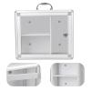 Zerodeko Box Portable Storage Box First Aid Wall Cabinet Wall Hanging Locking Cabinet Locking Storage Handled Case First Aid Case Multitools Showcase Travel with Lock Aluminum Alloy view 4