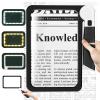 5X Handheld Magnifier for Page Reading - Large Folding Lighted Magnifier with 48 LED Lights (3Modes), Rectangular Handhold Magnify Lens Gifts for Reading Small Prints, Low Vision, Seniors view 1