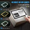 5X Handheld Magnifier for Page Reading - Large Folding Lighted Magnifier with 48 LED Lights (3Modes), Rectangular Handhold Magnify Lens Gifts for Reading Small Prints, Low Vision, Seniors view 3
