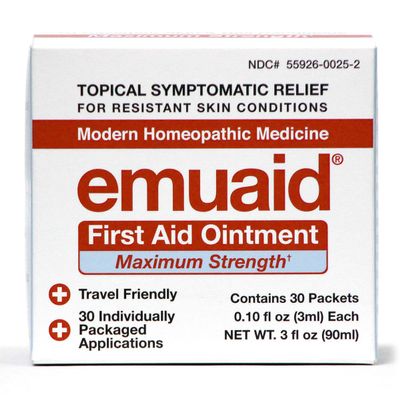 emuaid Maximum Strength 30-Day Travel Pack Ointment Convenient Single-Use Packets for Eczema, Athlete's Foot, Psoriasis, Rash, Skin Irritations & Itch Relief 30 Pack, 0.10 oz Each