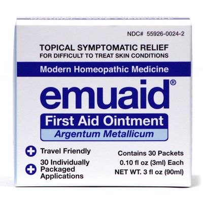 emuaid 30-Day Travel Pack Ointment Convenient Single-Use Packets for Eczema Athlete's Foot, Psoriasis, Jock Itch, Rash, Skin Yeast Infections & Anti-Itch Solution - 30 Pack, 0.10 oz Each