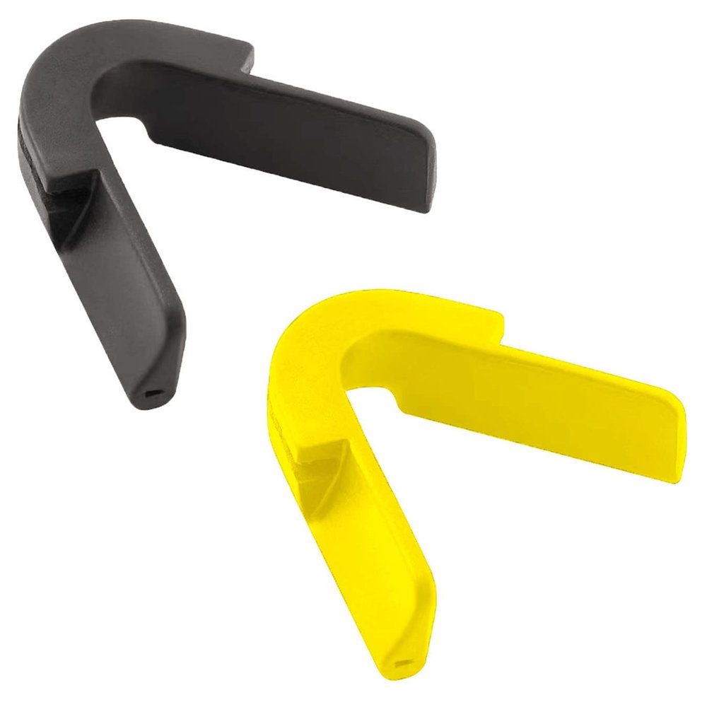 2Pack Replacement Nose Pieces for Sunglasses Compatible with Original(c:Yellow-Black)