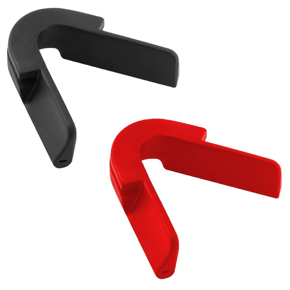 2Pack Replacement Nose Pieces for Sunglasses Compatible with Original(a:Red-Black)