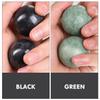 Healifty Baoding Balls Pack of 4-1.4 inch Chinese Balls for Hand, No Chime Chinese Health Exercise Massage Balls (Green,Black) view 3