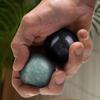 Healifty Baoding Balls Pack of 4-1.4 inch Chinese Balls for Hand, No Chime Chinese Health Exercise Massage Balls (Green,Black) view 4