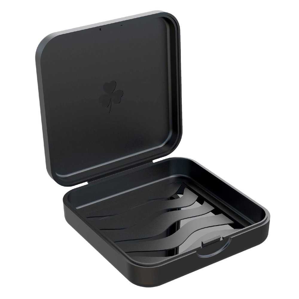 ARGOMAX Retainer Case, Aligner Case, Braces Box Compatible with Invisalign, 1 Piece Orthodontic Box (Black).