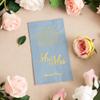 Crisky Dusty Blue Wedding Napkins Mr & Mrs Dinner Napkins Replace Thank You Card Disposable Decorative Towels for Wedding Shower Banquet Rehearsal Dinner Decorations, 100 Pcs, 3-ply, 12"x16" view 2