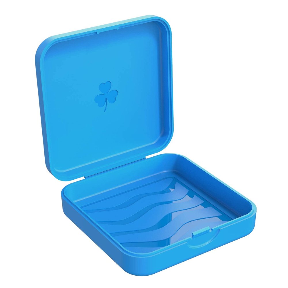 ARGOMAX Aligner Case - Slim Retainer Box for Orthodontic Braces | Portable Dental Storage with Airflow Slots | Compact Carrying Case for Daily Use & Travel (Blue)