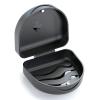 ARGOMAX Aligner and Retainer Case, Professional Orthodontic Storage Box for Braces, Night Guards & Mouth Guards, Slim & Portable Travel Essential-Black view 1
