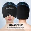 Comfpack Migraine Relief Cap, FSA Eligible, Full Head Cold Compress Soft Stretchy Headache Relief Cap for Tension, Sinus, Stress Relief, Hangover Ice Hat, Puffy Eyes, Gifts for Migraine Sufferers view 2