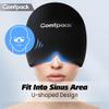 Comfpack Migraine Relief Cap, FSA Eligible, Full Head Cold Compress Soft Stretchy Headache Relief Cap for Tension, Sinus, Stress Relief, Hangover Ice Hat, Puffy Eyes, Gifts for Migraine Sufferers view 3