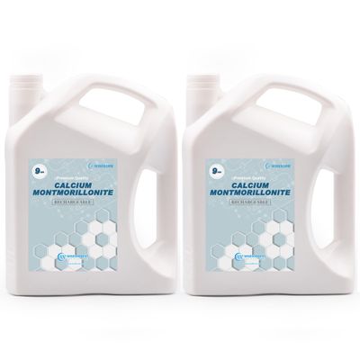 Wisesorb 18 LBS Desiccant Calcium Montmorillonite, Rechargeable Dessicant Dehumidifiers Desiccant Moisture Absorber, 2 Pack of 9 LBS
