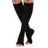 AAGAZA Varicose Compression Stockings S-XL Elastic Toe Knee High Stockings Calf Stockings Varicose Veins Shaping Graduated Pressure L-XL Black/138 (Color : Preto, Size : XXL)