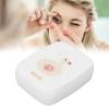 Travel Contact Lens Case, Plastic Material Lightweight Waterproof Portable Contact Lens Box Kit with Wearing Stick for Woman for Outdoor (White) view 2