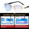 OVNMFH 2023 New Sapphire High Hardness Anti-Blue Progressive Far and Near Dual-Use Reading Glasses (Gold, +3.5) view 2
