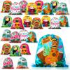 Panelee 24 Pcs Hawaiian Party Favors Bags Aloha Gift Drawstring Bags Tropical Tiki Goodie Backpack for Summer Decoration Beach Party Supplies Pool Luau Birthday Bridal Shower, 11.81 x 9.84 Inch view 1