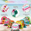 Panelee 24 Pcs Hawaiian Party Favors Bags Aloha Gift Drawstring Bags Tropical Tiki Goodie Backpack for Summer Decoration Beach Party Supplies Pool Luau Birthday Bridal Shower, 11.81 x 9.84 Inch view 3