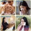 Therwen 100 Pack Pocket Tissues Travel Packs Bulk 1000 Sheet Mini Tissues Bulk 3 Ply Small Travel Size Paper Individual Pocket Size (Geometric) view 4