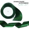 Green Satin Ribbon, 24 Yards 2 inch Wide Silky Gift Ribbon for Bow Making, Christmas Gift Wrapping, Box Packaging, Crafting, Christmas Tree Decorations view 3