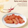 WeiLong Spicy Strip, Latiao, Damianjin, Chinese Snack Food, Gluten Strips, , 400g, Pack of 1 view 4