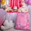 2 Pcs 70 Inches Jumbo Gift Bag Large Tie Dye Oversized Plastic Gift Bags Extra Large Present Bag with Ropes for Birthday Party Baby Shower Favors view 4