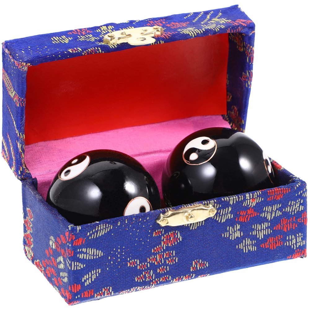 SUPVOX 2Pcs Massage Ball Medicine Balls for Exercise Handheld Massage Exercise Equipment Fitness China Enamel Sports