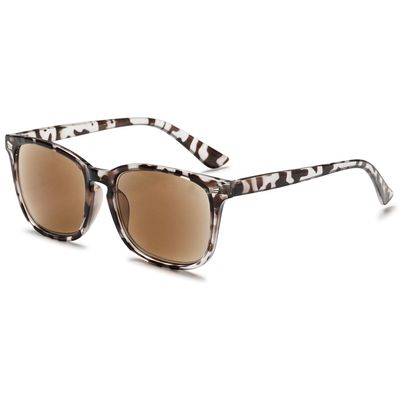 VEVESMUNDO Sun Reading Glasses Rectangle UV Protection Reading Sunglasses with readers