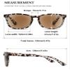 VEVESMUNDO Sun Reading Glasses Rectangle UV Protection Reading Sunglasses with readers view 2
