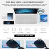VEVESMUNDO Sun Reading Glasses Rectangle UV Protection Reading Sunglasses with readers view 4