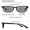 VEVESMUNDO Sun Reading Glasses Rectangle UV Protection Reading Sunglasses with readers view 2