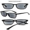 VEVESMUNDO Sun Reading Glasses Rectangle UV Protection Reading Sunglasses with readers view 3