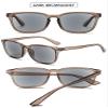 VEVESMUNDO Sun Reading Glasses Rectangle UV Protection Reading Sunglasses with readers view 3