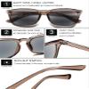VEVESMUNDO Sun Reading Glasses Rectangle UV Protection Reading Sunglasses with readers view 4