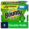 Bounty Select-A-Size Paper Towels, 6 Double Rolls, White, 90 Sheets Per Roll view 2