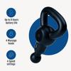 Jigger Percussion Massage Gun - Ultra-Quiet, Lightweight and Powerful Deep Tissue Massager with 4-Speed Settings, Handheld Massage Gun with 4 Attachments view 4