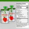 Wellsley Farms Organic Applesauce Pouches, 24-Pack (3.2 oz Each) 100% Real Fruit, No Sugar Added, Gluten-Free, Kosher, No Artificial Colors or Flavors Healthy On-the-Go Snack. view 2