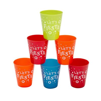 Fiesta Plastic Shot Glasses, 50 Count