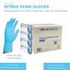 TRICARE MEDICAL Nitrile Exam Gloves, Chemo Drug Tested, 4.3 Mil, Blue, Case of 1000 (Medium) view 2