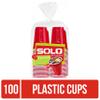 SOLO Original Red 18oz Plastic Party Cups, 100ct view 1