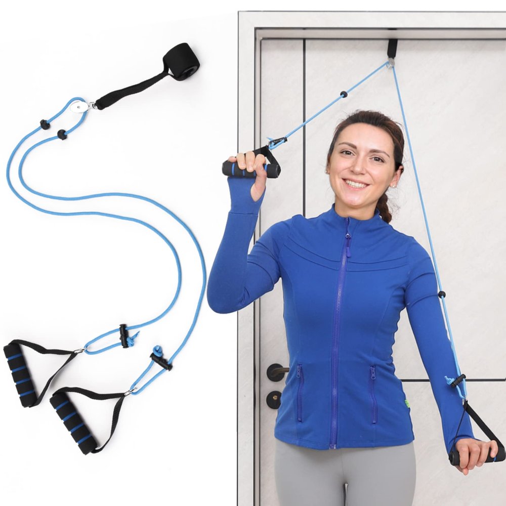 Shoulder Pulley, Pulleys For Shoulder Rehab Over Door, Exercise Pulley For Physical Therapy, Over The Door Physical Therapy System