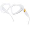 2Pack Vintage Heart-Shaped Crystal Bling Reading Glasses Women Rhinestone Eyewear Anti Blue Light Trendy Reader (2pcs-black&white, 3.25, multiplier_x) view 3