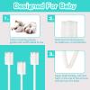 Esonto Baby Tongue Cleaner Toothbrush 30Pcs Disposable Infant Tooth Brush Clean Baby Mouth with 2Pcs Finger Toothbrush Oral Cleaning Stick Gauze Cleaner Stick Dental (Green, 32 Piece Assortment) view 2