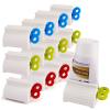 15 Pieces Rolling Tube Toothpaste Squeezer Toothpaste Seat Holder Stand Rotate Toothpaste Dispenser for Bathroom (3 Color)