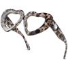 2Pack Vintage Heart-Shaped Crystal Bling Reading Glasses Women Rhinestone Eyewear Anti Blue Light Trendy Reader (2pcs-gray&beige, 3.75, multiplier_x) view 2