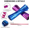 KIMOBER 4000Pcs Twist Ties,8 Color Plastic 4.7" Metallic Wire Ties for Cellophane Treat Bags,Bread Candy Bags,Party Gift Wrapping Bags view 2