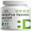 Alpha Lipoic Acid 1,000mg, 180 Veggie Capsules  50/50 R-ALA & S-ALA for Max Bioavailability  Antioxidant Supplement  Energy & Nervous System Support  Non-GMO view 1