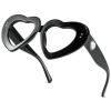 2Pack Vintage Heart-Shaped Crystal Bling Reading Glasses Women Rhinestone Eyewear Anti Blue Light Trendy Reader (2pcs-black&green, 3.25, multiplier_x) view 3
