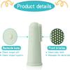 UHFi Baby Toothbrush Finger Toothbrush Oral Cleaner Kit with 5PCS Baby Tongue Cleaner Toddler Silicone Tooth Brush 0-6 Months 6-12 Months (Clay/Mint+30PCS Toothbrushes) view 2