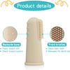 UHFi Baby Toothbrush Finger Toothbrush Oral Cleaner Kit with 5PCS Baby Tongue Cleaner Toddler Silicone Tooth Brush 0-6 Months 6-12 Months (Clay/Ivory+30PCS Toothbrushes) view 2