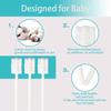 UHFi Baby Toothbrush Finger Toothbrush Oral Cleaner Kit with 5PCS Baby Tongue Cleaner Toddler Silicone Tooth Brush 0-6 Months 6-12 Months (Clay/Ivory+30PCS Toothbrushes) view 4